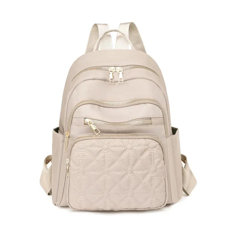 Women's fashion backpack  new luxury design  solid color  versatile basic style  backpack bag woman