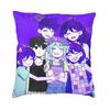 Omori Manga Game Cushion Cover 45x45 Home Decor 3D Print Aubrey Throw Pillow for Sofa Two Side
