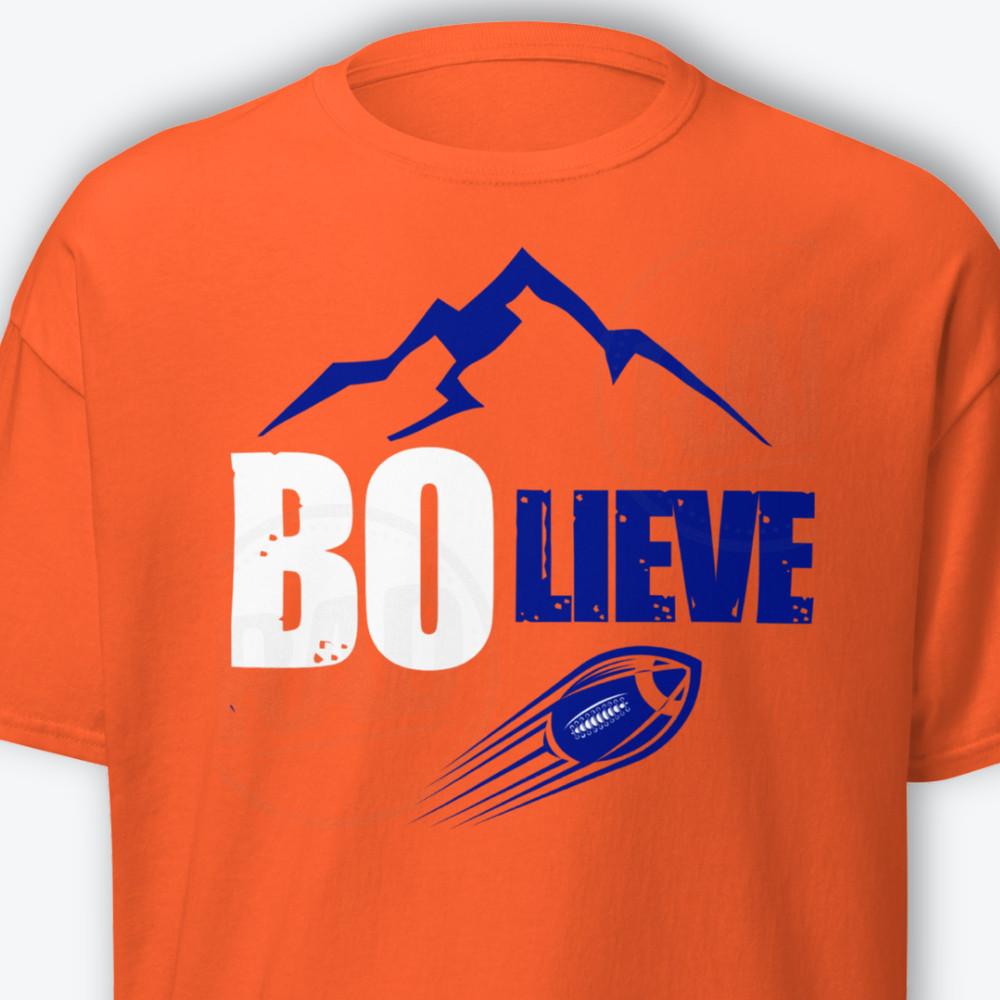 NEW Broncos Shirt Bo Nix Shirt Bo LIEVE Denver Football Unisex Shirt Orange Tee Unisex T-Shirt XL
