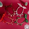 Snowflake Santa Pendant Trendy Creative Collarbone Chain Necklace