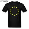 European Union Flag Stars Black T-shirt