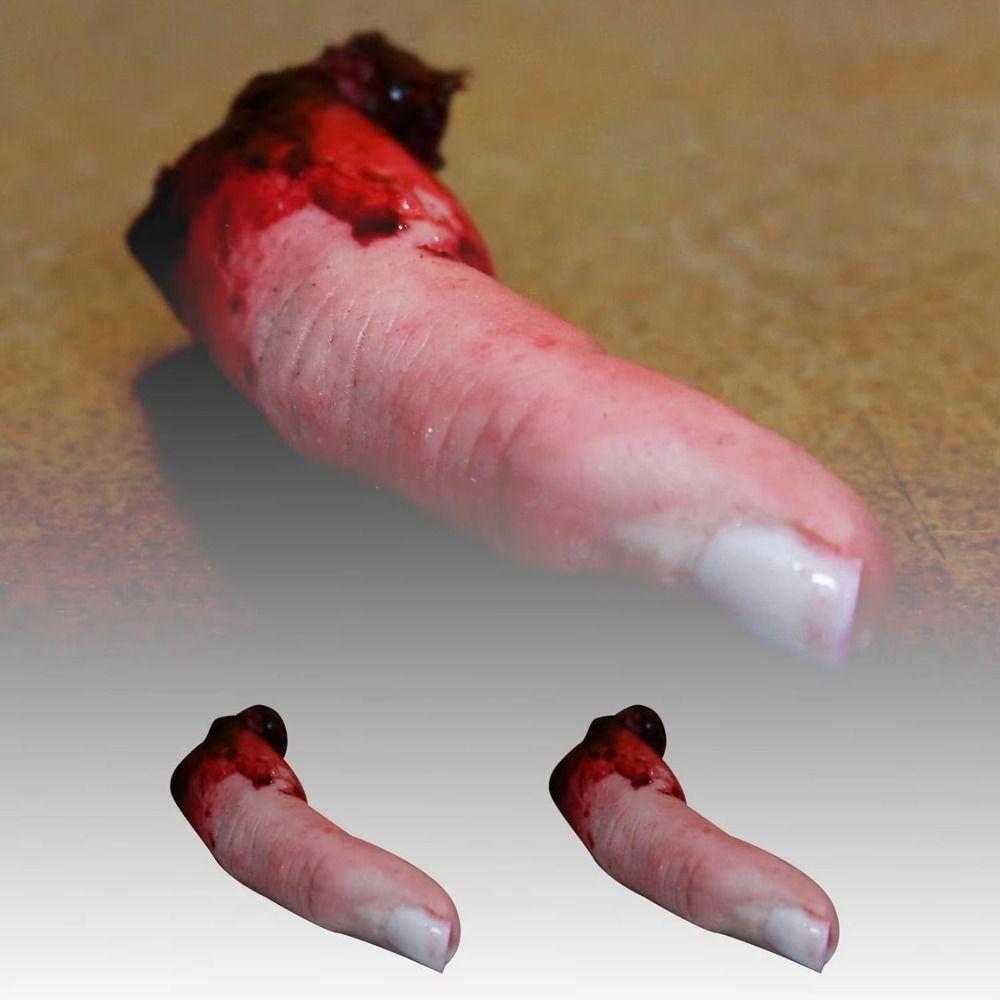 Bloody Effect Severed Finger Prop Artificial Horror Decor Prank Prop Scary Props Scary Decoration