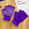 1Pair Women Men Yoga Gloves  Pilates Indoor Dance Fitness Training Half-Finger Gloves Anti-Slip Warm Open-Fingered Gloves