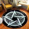 Kitchen Crystal Witch Round Area Rugs Indoor Circle Rug Halloween Entryway Doormat Floor Carpet for Bedroom Living Room Mat