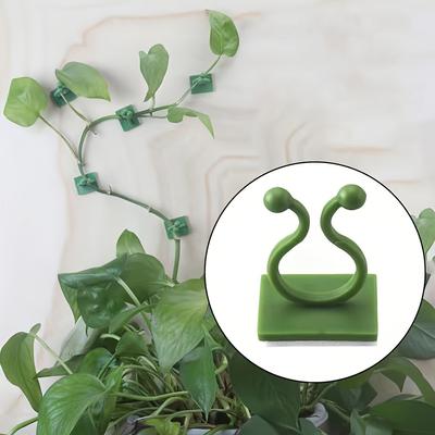 10/20pcs  Self-Adhesive Plant Climbing Wall Clips for Vines, Indoor/Outdoor Decoration, Invisible Wire Fixing, Garden Wall Clip Support