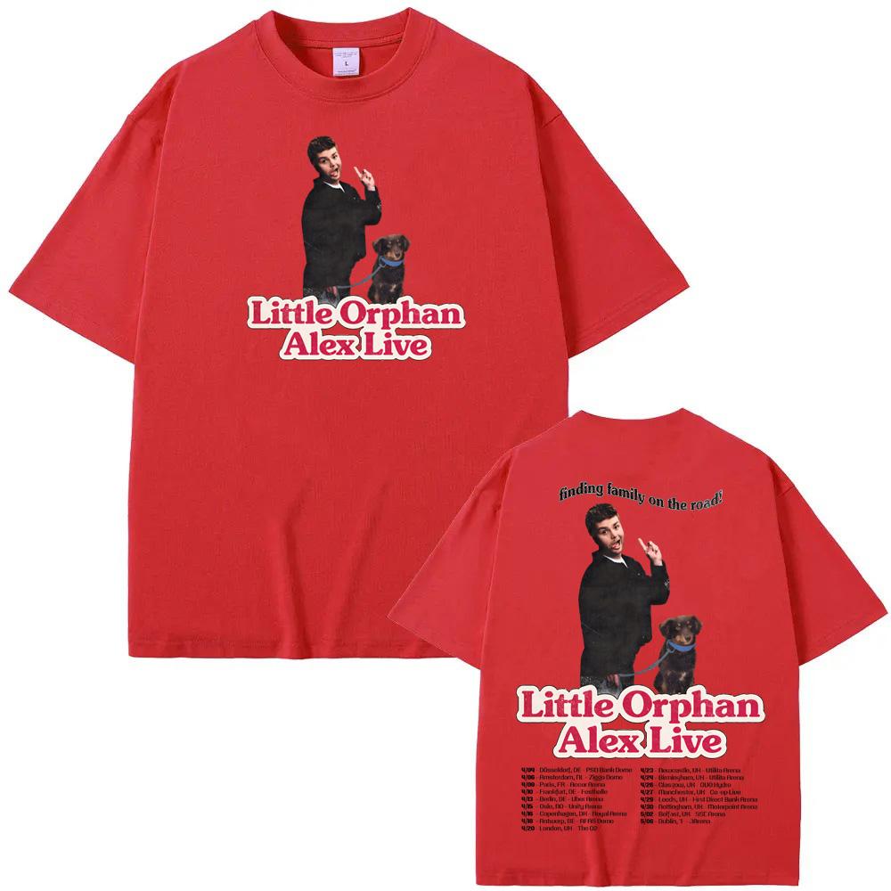 Camiseta de la Gira Europea de Arena de Alex Warren-2026 Verano nuevo Estilo Coreano Camisetas de Alta Calidad vintage 100% algodón Cómodas