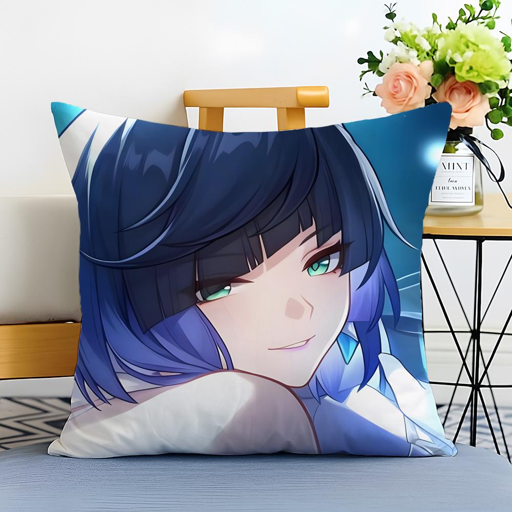 Yelan Cushion Cover Washable Linen Pillowcase Soft for Sofa Bed Cozy Home Room Decor