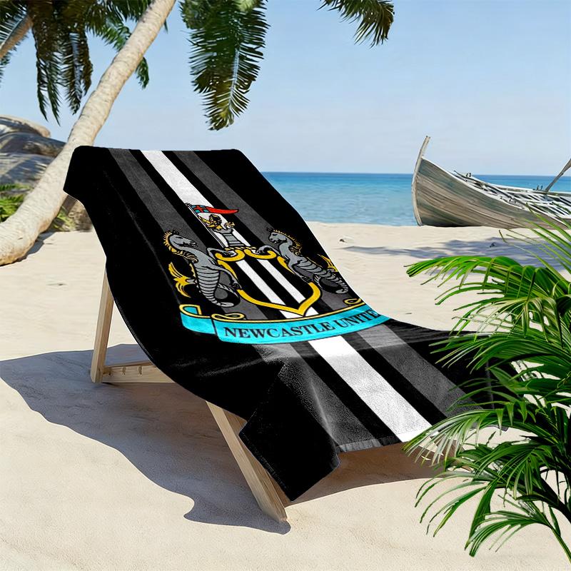 Newcastle United Print Beach Towel, Large Soft Quick Dry Towel for Beach Camping Swimming