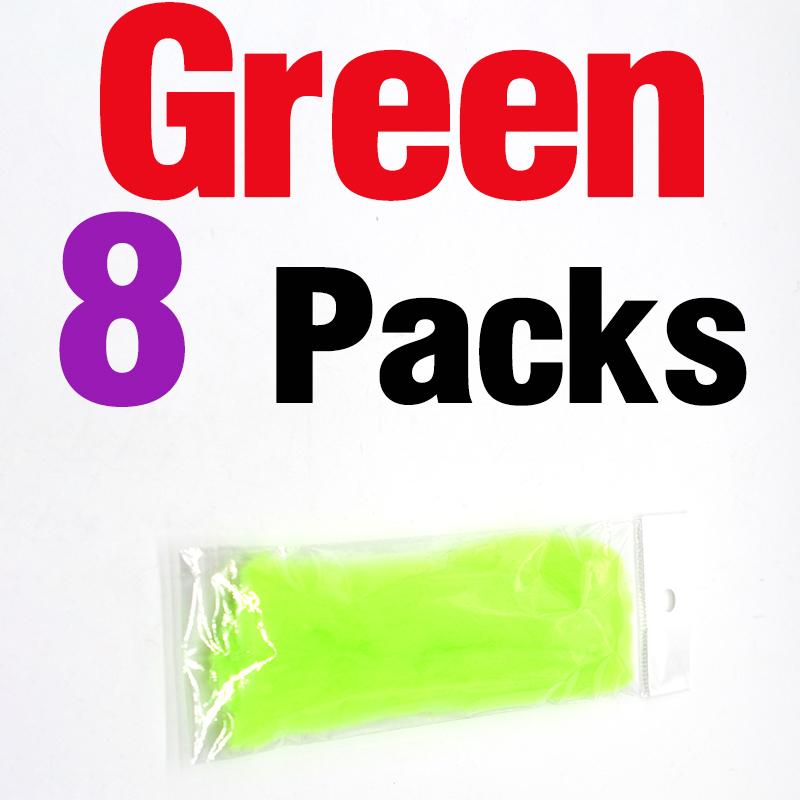 MNFT 8Packs Soft Colorful Egg Yarn Glow Bug Yarns Fiber Baitfish Lure Parachute Fly Tying Material Streamer Flies