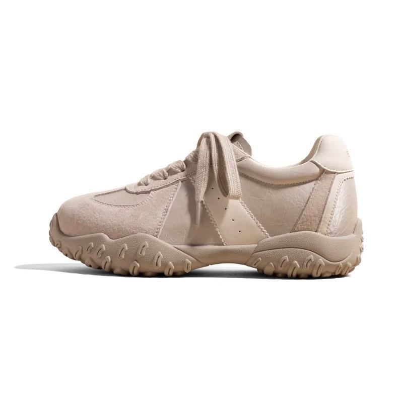 Small man 7cm inner height increase German training shoes women's shoes 2025 spring and summer new thick-soled retro sports and leisure Forrest Gump