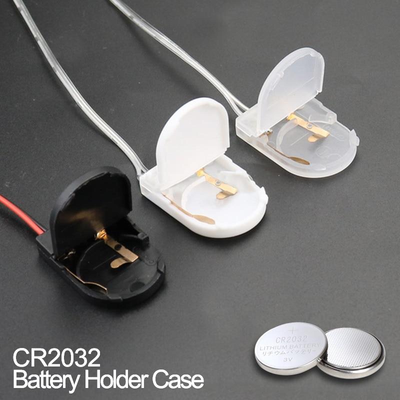 5PCS CR2032 Button Coin Cell Battery Socket Holder Case Cover with ON-OFF Switch 3V Battery Storage Box