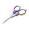 Portable Folding Scissors Rainbow Colored Stainless Steel Fishing Line Cutter Polished Blade Multifunctional Scissors Hand Tool