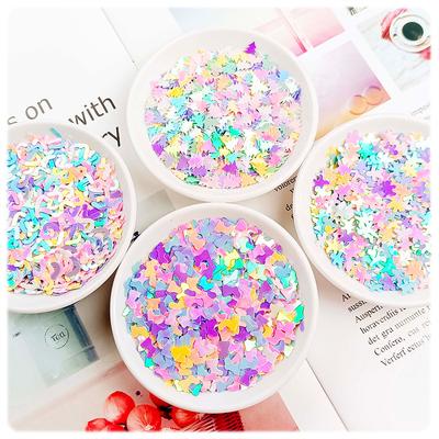 Lovely 3mm - 7mm Size Macaron Color Star Heart Flower Animal Christmas Pvc Sequins Nail Art Decoration Diy Accessories