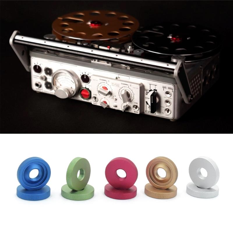 Precised Machined Aluminum Fixing Nut Tape Recorder Accessories Featuring Enhances Detail and Five Color Optional