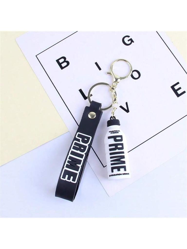 1 PVC Soft Plastic Creative Beverage Bottle, Doll Keychain, Car Keychain, Bag Pendant, Office Decoration, Couple Bridesmaid Gift