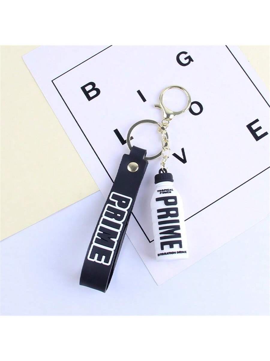 

1 PVC soft plastic creative beverage bottle, doll keychain, car keychain, bag pendant, office decoration, couple bridesmaid gift