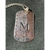 Used Dog Tag Necklace Top Quality CH 58cm Chain Included
