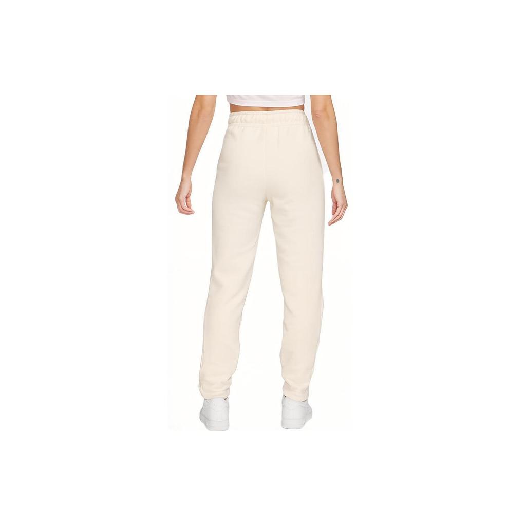 Nike Solid Logo High-Waisted Drawstring Casual Pants Women bottoms Sesame-Brown DV7801-901
