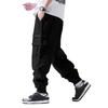 Men's Casual Outdoor Cargo Pants Drawstring Waist Adjustable Jogger Style Multi Pocket Functional Workwear Tapered Ankle Length