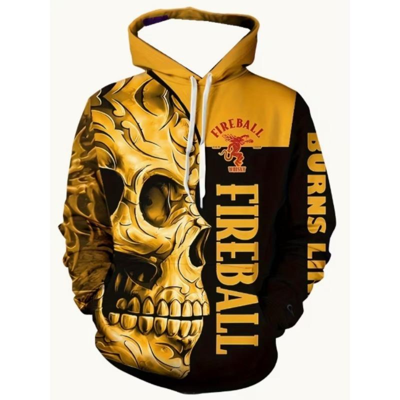 Męska bluza z kapturem z długim rękawem z wzorem 3D Świętego Lwa i Młodego Lwa