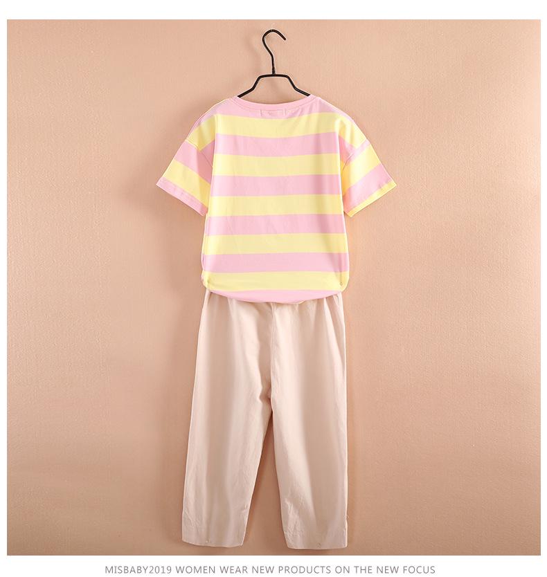 Girls' Trendy Sports Suit 2024: New Style Fashionable Two-Piece Set for Older Kids - Short-Sleeved Summer Wear