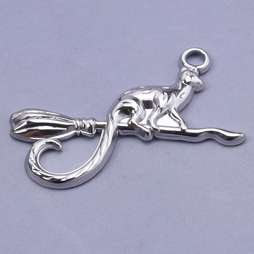 6pcs/Lot Insect Pendant Silver Color Stainless Steel Butterfly Charms For Jewelry Making Supplies DIY Necklace Earrings Pendants