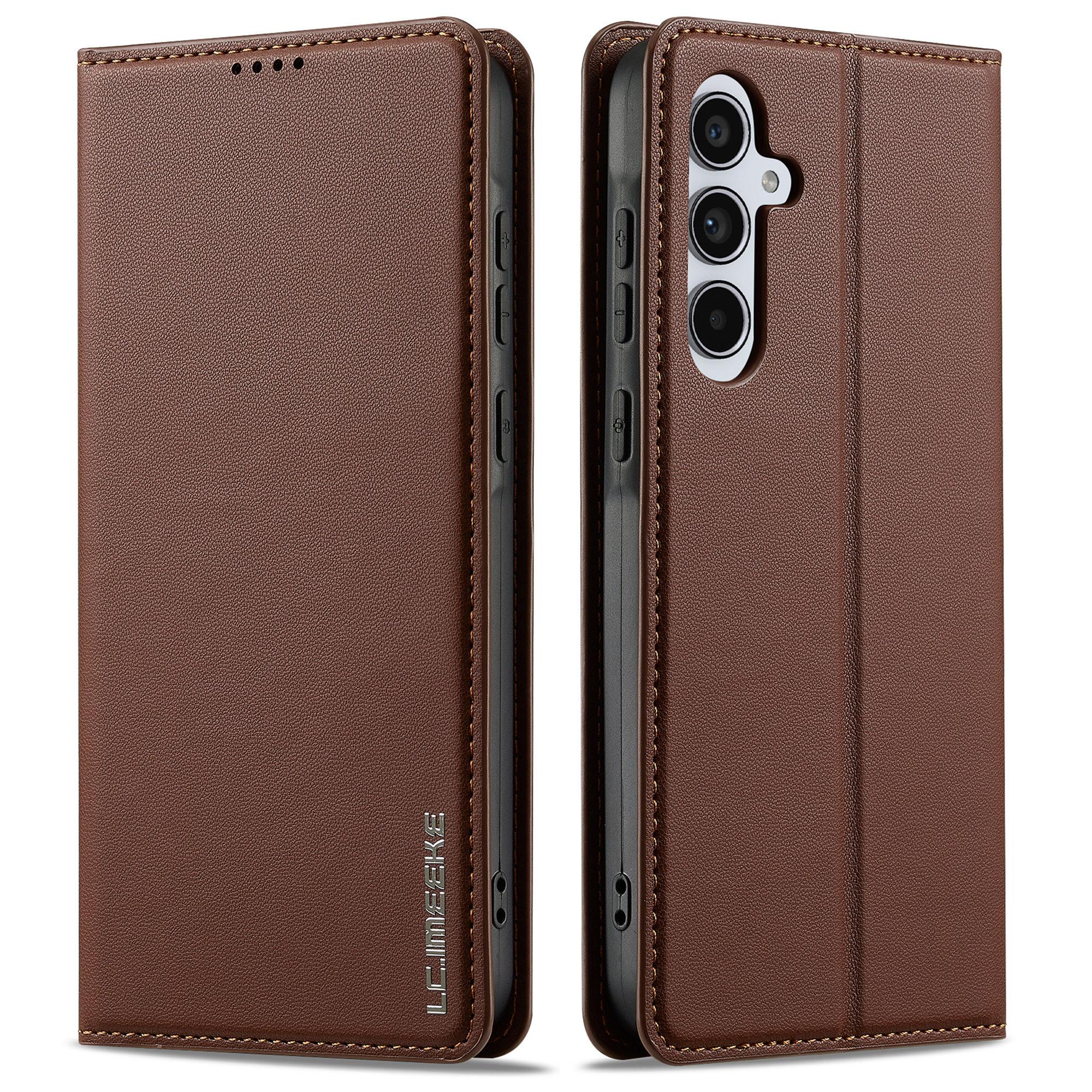 

LC.IMEEKE L1 Series for Samsung Galaxy S26/S26 Pro Case PU Leather Wallet Stand Protective Phone Cover