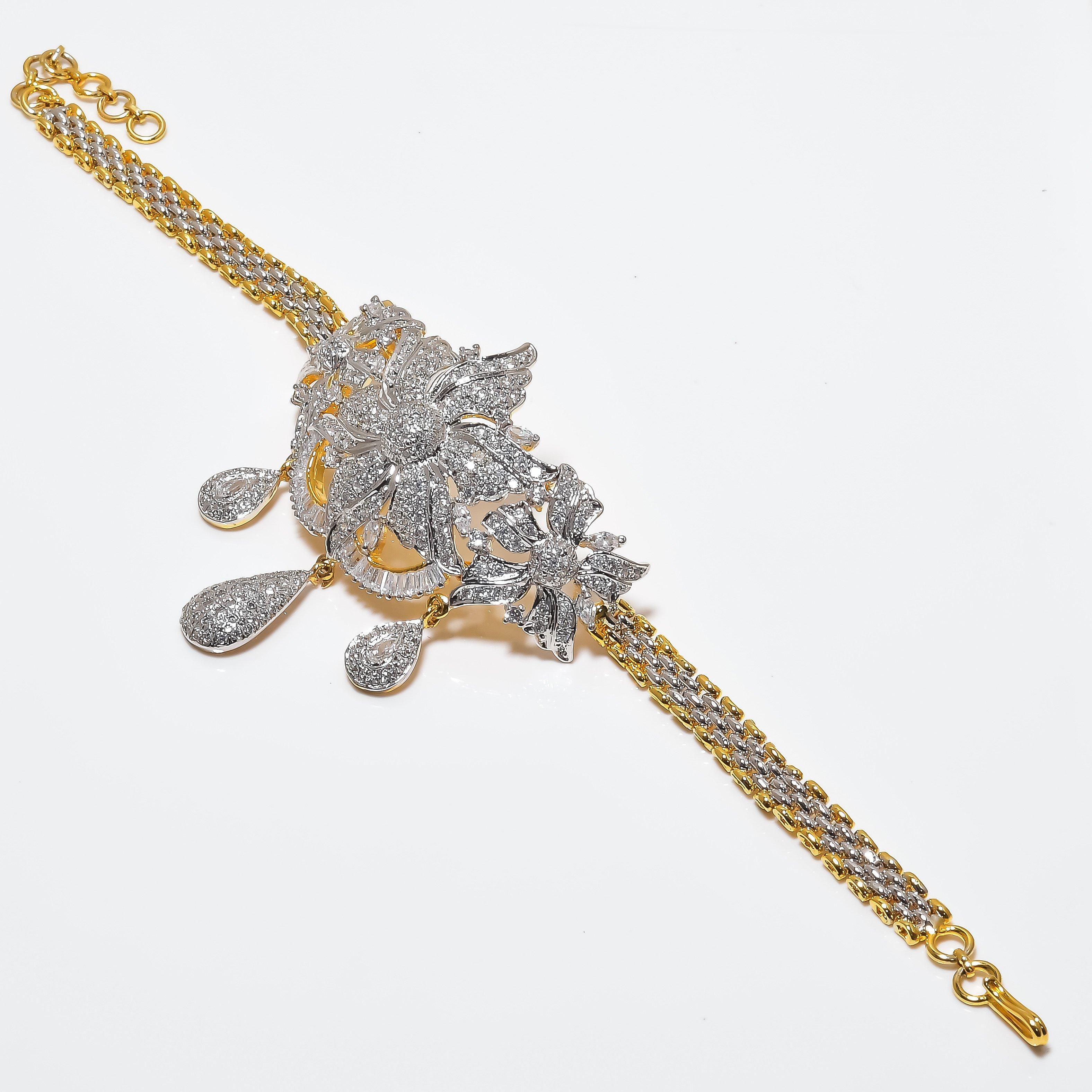 

Натуральный белый топаз, драгоценный камень, серебро 925 пробы, позолоченный ювелирный браслет-манжета I6m77