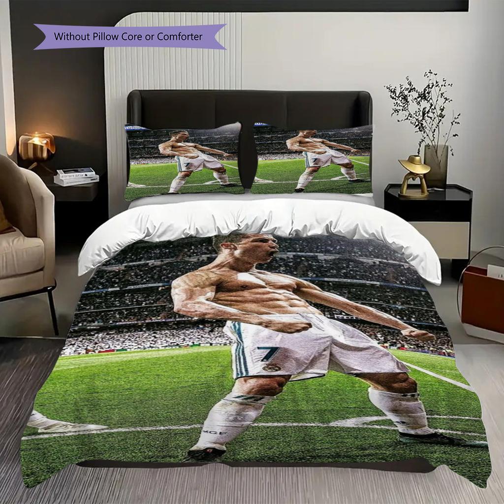 Cristiano Ronaldo Champions Legacy Glory Triumph Threepiece Set Without Core 1 Duvet Cover 2 Pillowcase Without Core Duvet Cover And Pillowcase