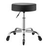 Rolling Stool with Wheels, 226.8kg Weight Capacity, Height Adjustable, Quiet Casters, Thick Cushion Ergonomic PU Leather Seat, 360° Swivel Round