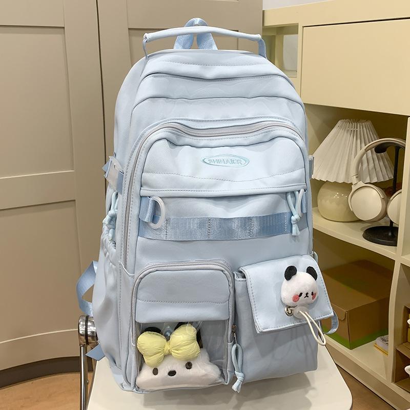 School Bag Children Elementary School Girls Junior High School High School College Students Cute Letter Backpack