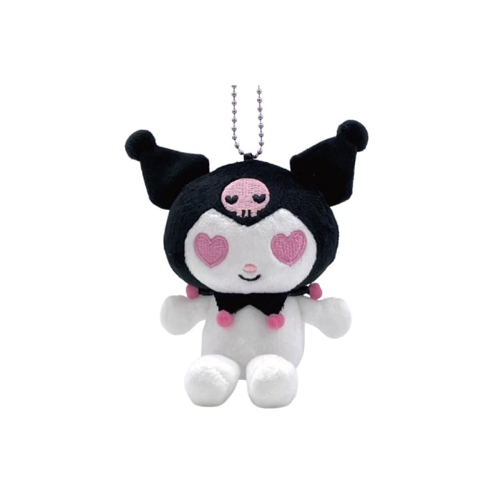 

Nakajima Corporation My Melody Kuromi Mascot Collection Kuromi Heart Plush Toy 11x10x5cm