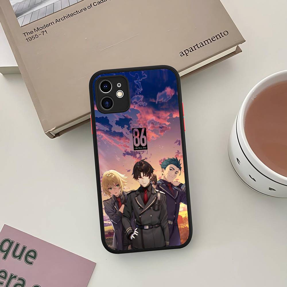 Classic Anime 86 Eighty Six Phone Case For IPhone 16 15 14 13 12 11 Pro Max 7 8 6 6s Plus Matte Cover