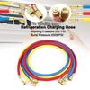3Pcs 0.9M Refrigerant Hose 1/4 Sae 2500psi Refrigerant Charging Hose for R404a R12 R22 Air Conditioning Refrigerant Charger Tool