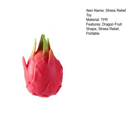 1/2 Stück Simulation Drachenfrucht Quetschspielzeug Stressabbau Drachenfrucht Quetsch Sensorisches Spielzeug Weiche Dehnbare Fruchtform Haus Büro Schreibtischspielzeug