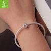 Passionate Sunflower Silicone Positioning Bracelet Bead Separator S925 Sterling Silver Sunflower Bead Accessories
