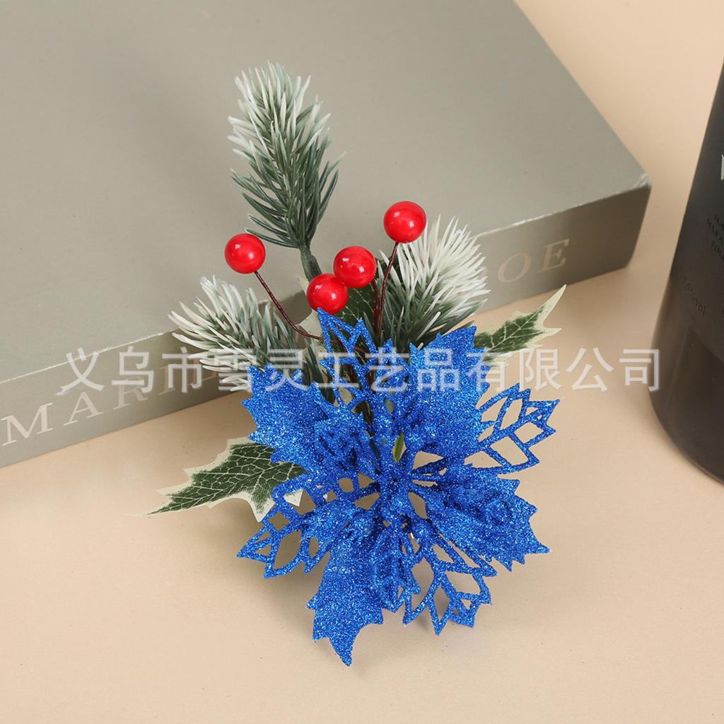 Christmas Needles, Red Berries, Christmas Flowers, Christmas Tree Ornaments And Props