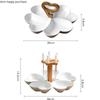 Heart-shaped Ceramic Plate Multi-frame Fruit Plate Salad Bowl Snacks Platter Dried Fruit Tray Dessert Cake Pan Decorative Plates