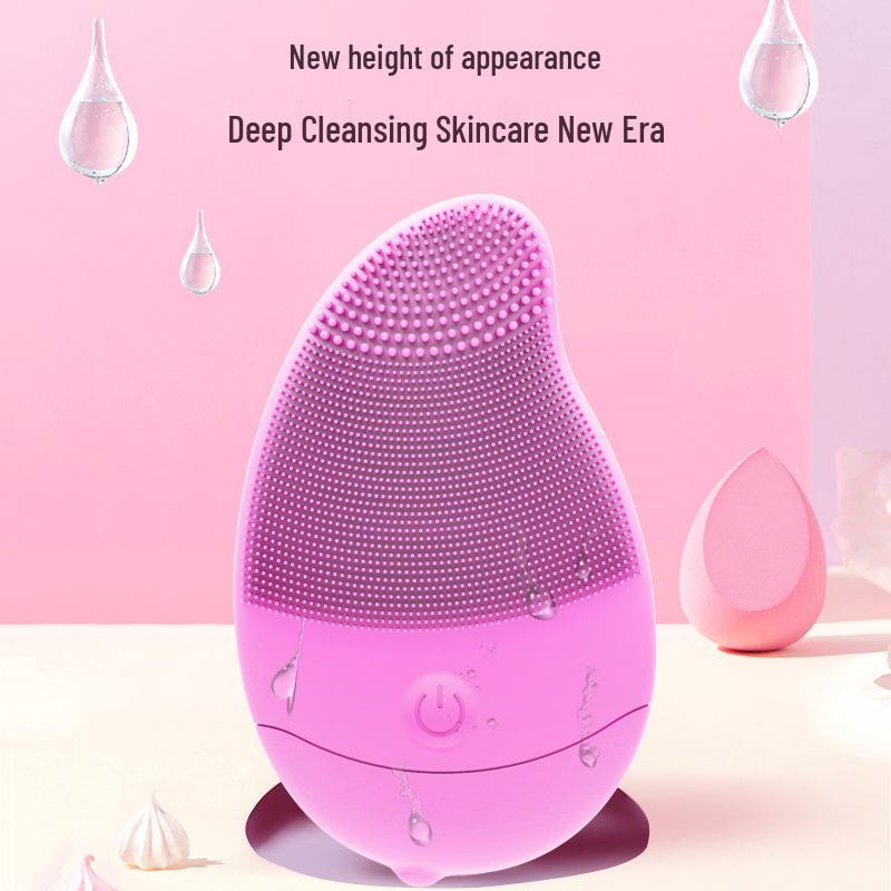 

Водонепроницаемая USB-перезаряжаемая силиконовая щетка для умывания и массажер для глаз с подогревом