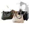 Women's 2025 Korean Style Color Block Tote Bag with Wide Strap: New Large Capacity Casual Shoulder Handbag