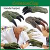Realistic Dinosaur Hand Puppet Glove Toy For Boys Green/brown Interactive And Educational