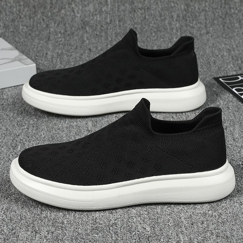 Hot Sale Black Casual Sneakers Men Sock Running Shoes Breathable Women's Sports Sneaker Outdoor Tennis Men Slip-On Footwear
