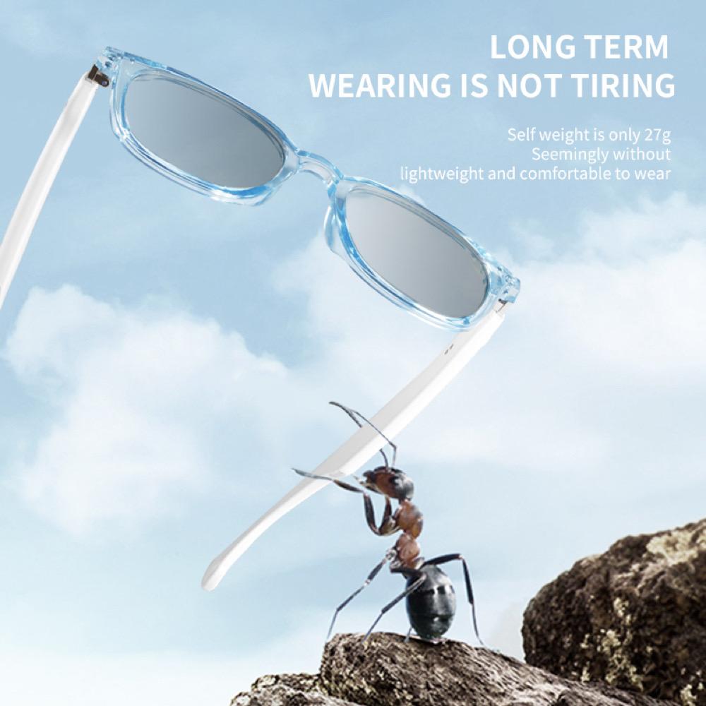 Photosensitive Farbwechsel Linse Herren 2-in-1 Headset Brille Damen Smarte Brille Bluetooth Audio Anruf Lautsprecher Mikrofone Brille 27g