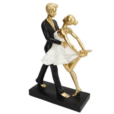 Romantický pár Tančící Socha Dekorace Pryskyřice Elegantní pár Baletní tanečník Socha Socha