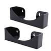 2pcs Hat Wall Racks Space Saving Acrylic Wall Mounted Hat Storage Organizers for Baseball Caps Black