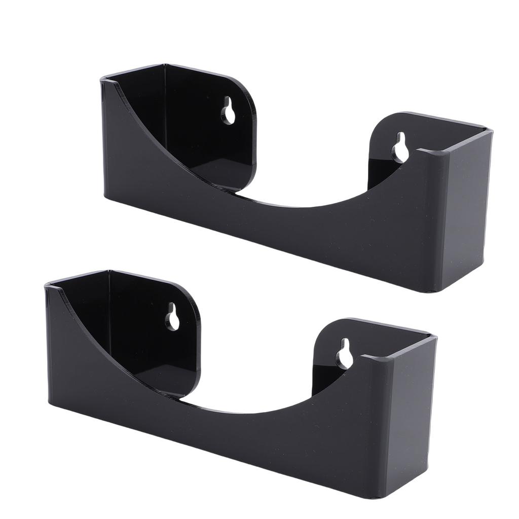 2pcs Hat Wall Racks Space Saving Acrylic Wall Mounted Hat Storage Organizers for Baseball Caps Black