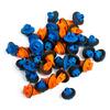 38pcs Retainer Clips Car Auto Fender Flare Blue+Orange 75495-35010 New