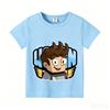 Wojans T-shirt s anime motivem, kulatý výstřih, dětské oblečení s krátkým rukávem, letní bavlněná trička, trička pro kluky a holky, dárek k narozeninám