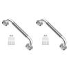 ABJI-2X 12-Inch Non-Slip Shower Grab Bar Chrome-Plated Stainless Steel Bathroom Grab Bar With Textured Handle