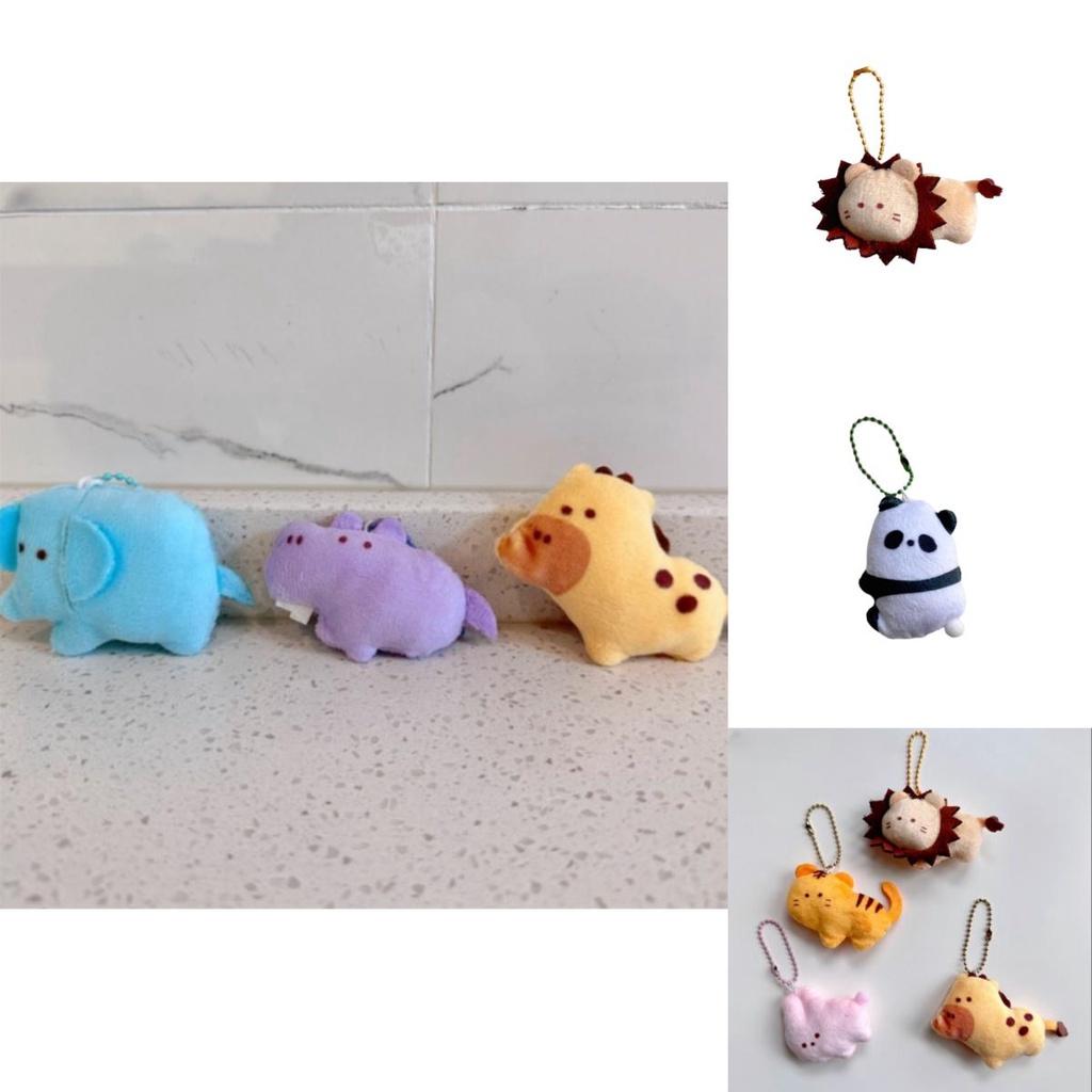 Adorable Stuffed Animal Keychains With Super Soft Short Plush Fur